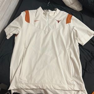 Collared Texas Long Horn. Windbreaker. Quarter zip